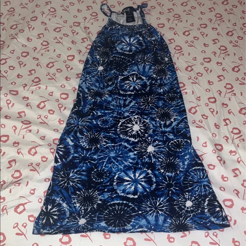 Tie-Dye Blue Dress